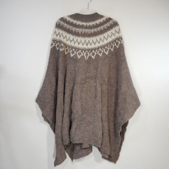 POLO Ralph Lauren Fair Isle Alpaca Wool Cape Poncho Cardigan M/L Belted NEW $998 - Picture 14 of 16